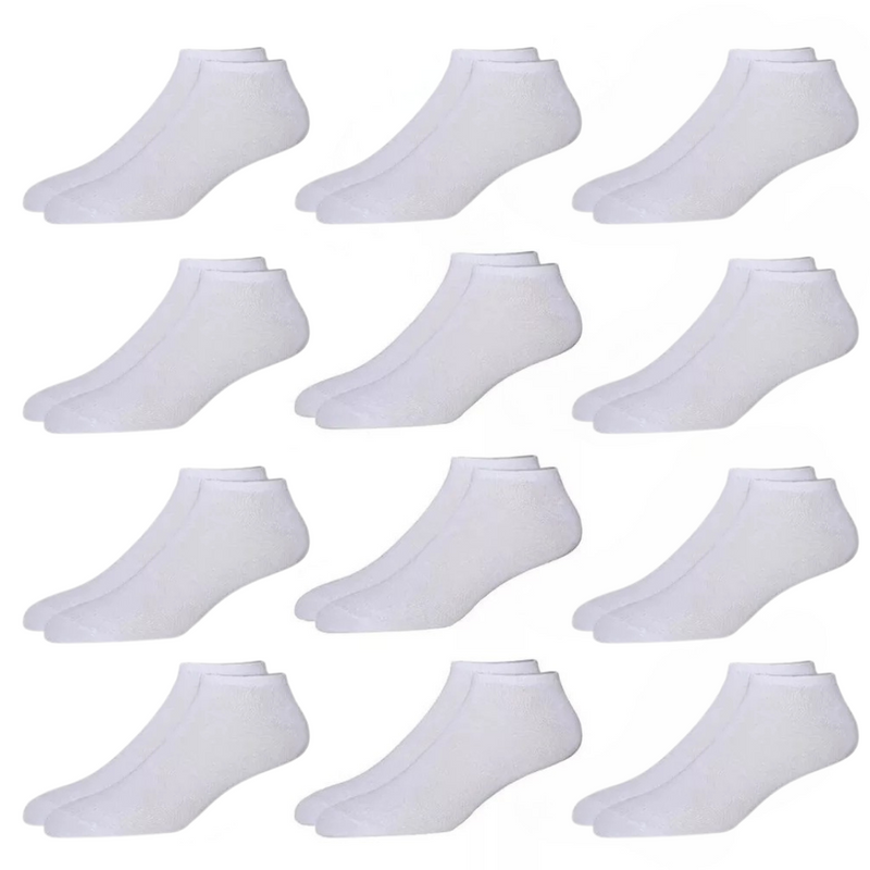 Kit 12 Pares de Meia Soquete