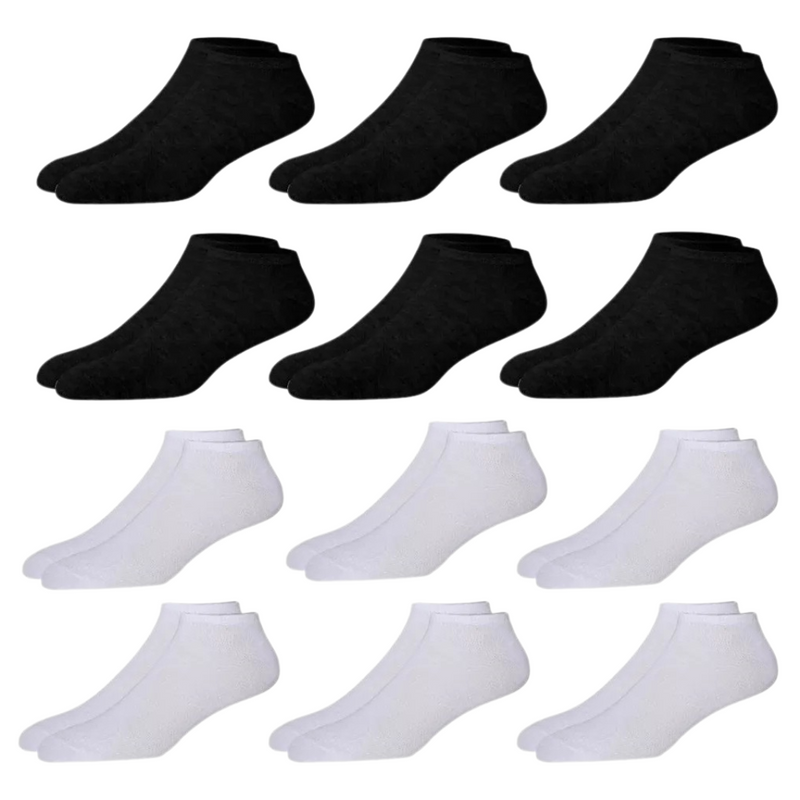 Kit 12 Pares de Meia Soquete