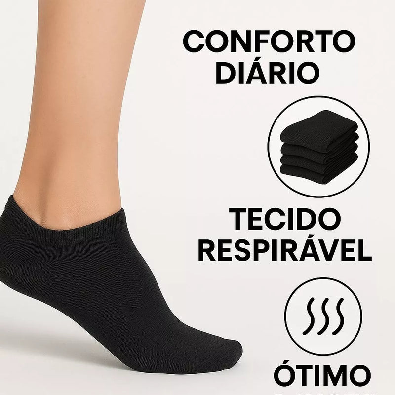 Kit 12 Pares de Meia Soquete