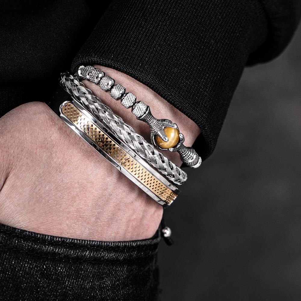 Kit 3 Pulseiras Dragon Eyes