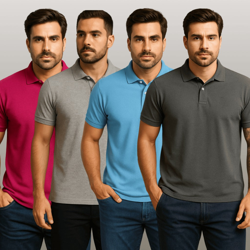 Kit 4 Camisa Polo Domani