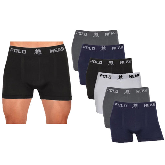 Kit com 6 Cuecas Boxer Polo W